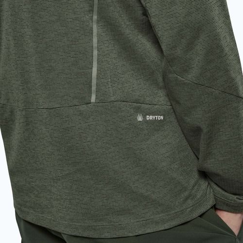Maglia a manica lunga da uomo Salewa Pedroc Dry Wind Half Zip Tee faded green