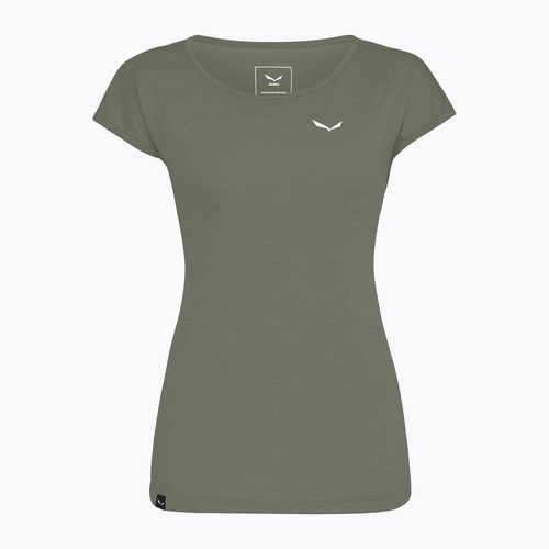 T-shirt donna Salewa Puez Melange Dry faded green melange
