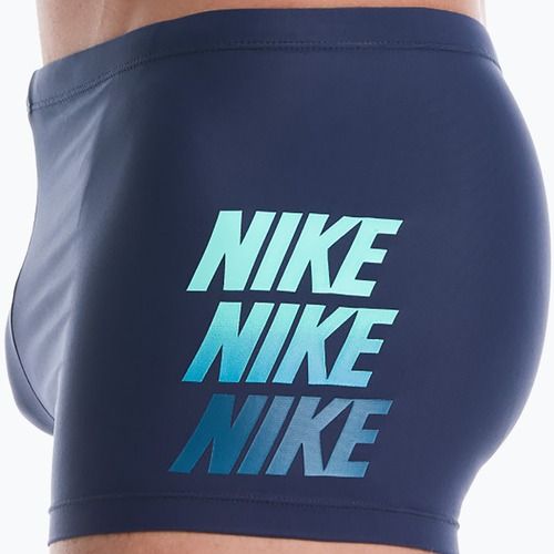 Boxer da bagno uomo Nike Logo Graphic Square Leg midnight navy