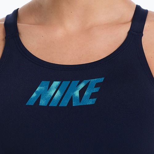 Costume intero da donna Nike Hydrastrong Logo Graphic Fastback midnight navy