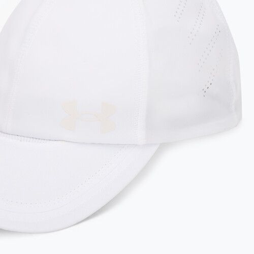 Cappellino da donna con visiera Under Armour Iso-Chill Launch bianco/bianco/riflettente