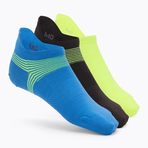 Calze da uomo Under Armour Dry Run Lite No Show 3 paia blue atlantis/black/reflective