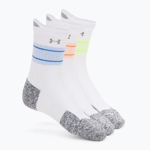 Calze Under Armour Velociti Run Cushion 3 paia white/white/reflective