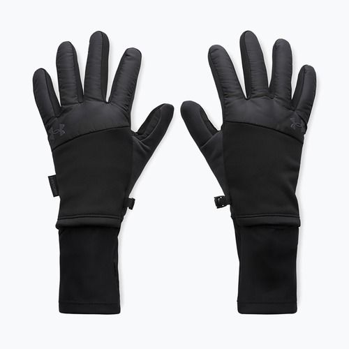 Guanti da running uomo Under Armour Storm Fleece Run black/black/reflective