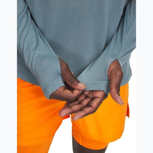 Felpa running uomo Under Armour Launch 1/4 Zip jasper blue/reflective