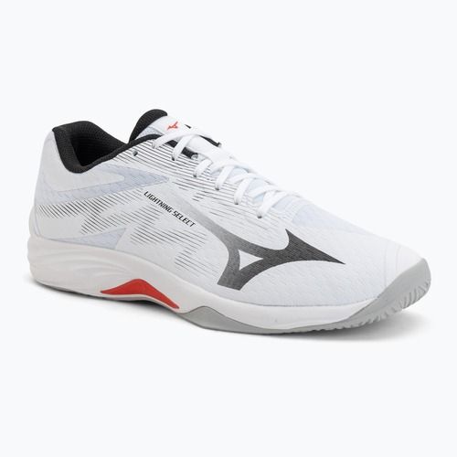 Scarpe da volley Mizuno Lightning Select white/black/fiery red