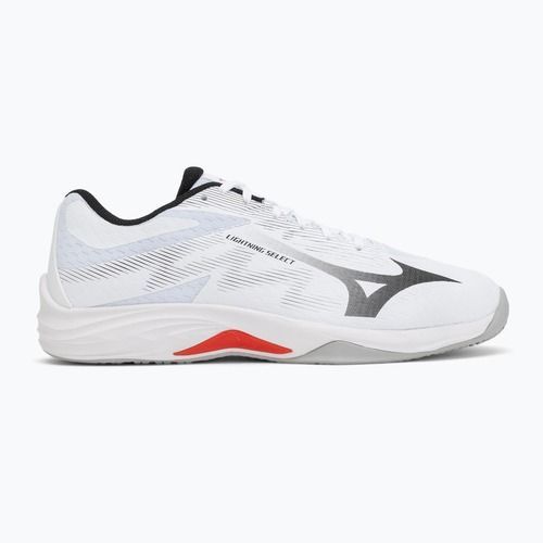 Scarpe da volley Mizuno Lightning Select white/black/fiery red