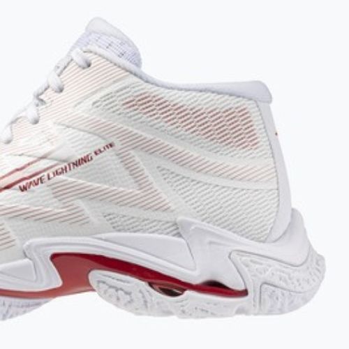 Scarpe da pallavolo donna Mizuno Wave Lightning Elite Mid white/rose elegance/lava falls