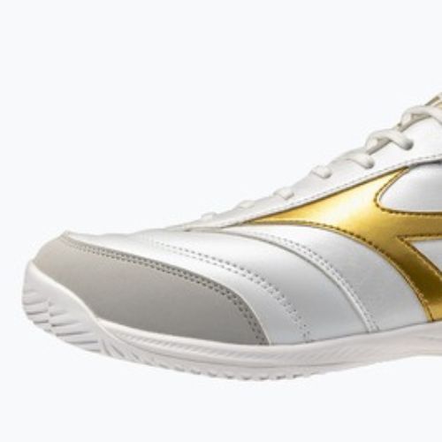 Scarpe da calcetto Mizuno Morelia Sala Pro IN white/football gold/galaxy silver