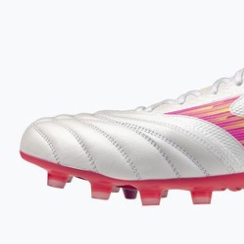 Scarpe da calcio Mizuno Morelia Neo IV Beta Elite FG white/pink tetra/fuchsia purple