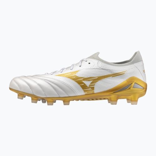 Scarpe da calcio Mizuno Morelia Neo IV Beta Elite FG white/mp gold/cool gray 3c