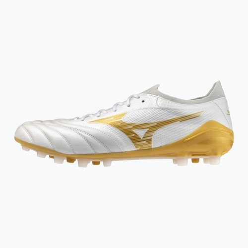 Scarpe da calcio Mizuno Morelia Neo IV Beta Elite AG white/mp gold/cool gray 3c