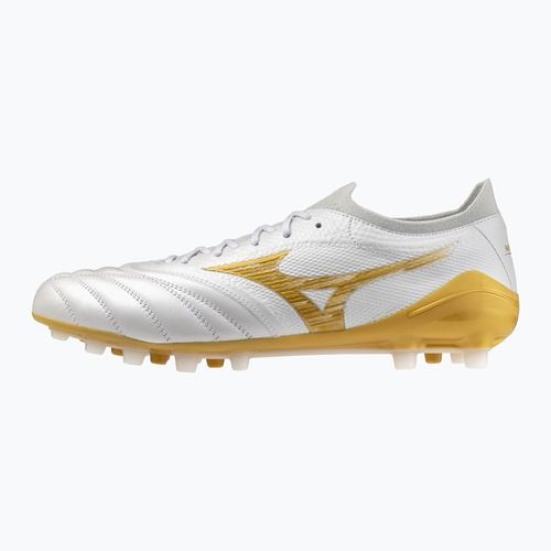 Scarpe da calcio Mizuno Morelia Neo IV Beta Japan AG white/mp gold/cool gray 3c