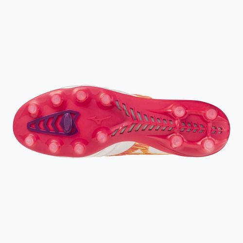 Scarpe da calcio Mizuno Morelia Neo IV Beta Japan FG white/pink tetra/fuchsia purple