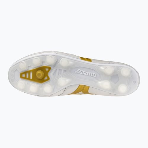 Scarpe da calcio Mizuno Morelia II Elite FG white/football gold/galaxy silver