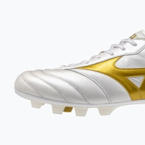 Scarpe da calcio Mizuno Morelia II Elite FG white/football gold/galaxy silver