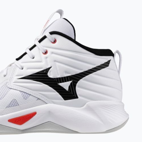Scarpe da pallavolo Mizuno Wave Momentum Pro Mid white/black/fiery red