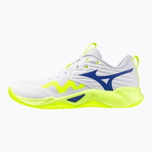 Scarpe da pallavolo Mizuno Wave Momentum Pro white/lightning yellow/dazzling blue