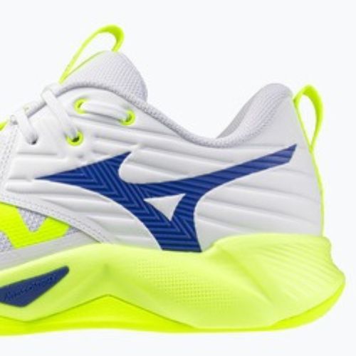 Scarpe da pallavolo Mizuno Wave Momentum Pro white/lightning yellow/dazzling blue
