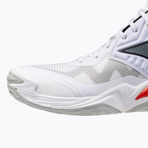 Scarpe da volley Mizuno Wave Momentum Elite Mid white/black/fiery red
