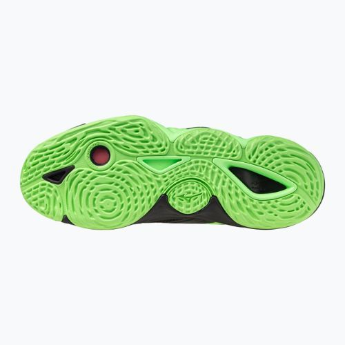 Scarpe da pallavolo Mizuno Wave Momentum Elite black/glowing apple/mandarin orange