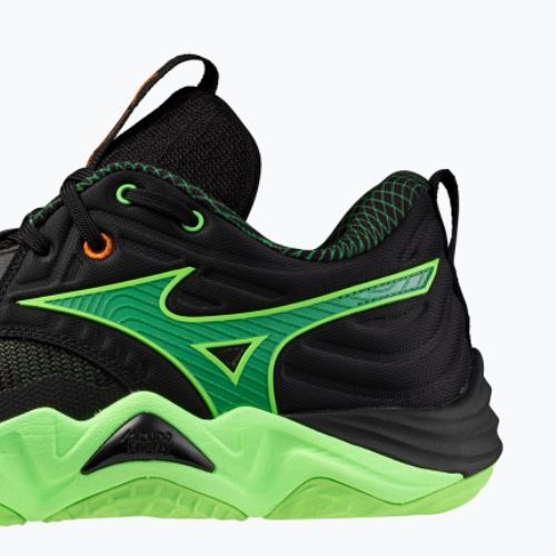 Scarpe da pallavolo Mizuno Wave Momentum Elite black/glowing apple/mandarin orange