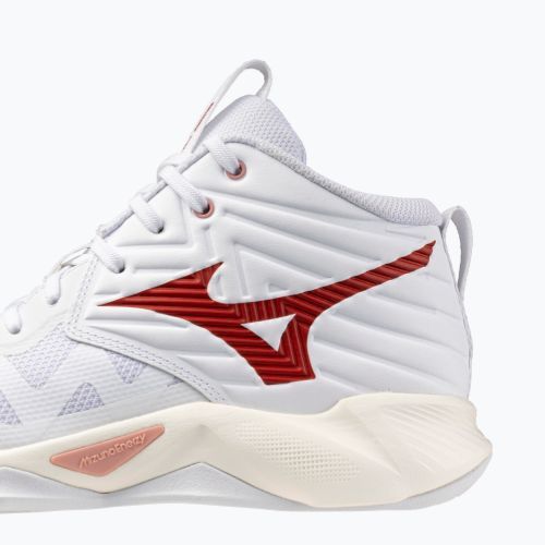 Scarpe da pallavolo donna Mizuno Wave Momentum Pro Mid white/rose elegance/lava falls