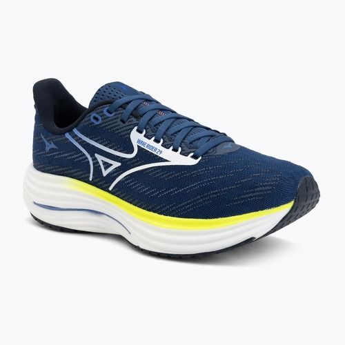 Scarpe da running uomo Mizuno Wave Rider 29 estate blue/white/lightning yellow