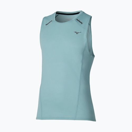 Canotta running uomo Mizuno Active DryAeroFlow Tank Top aquifer