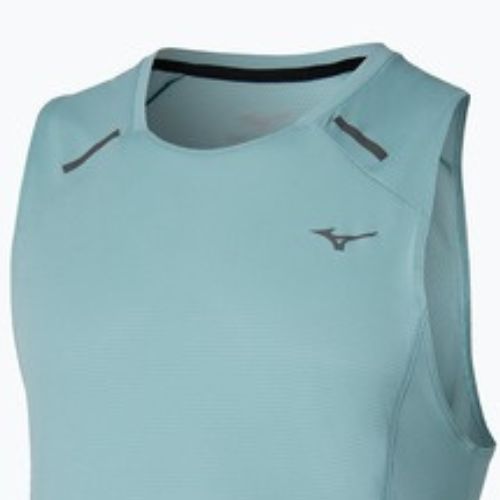 Canotta running uomo Mizuno Active DryAeroFlow Tank Top aquifer