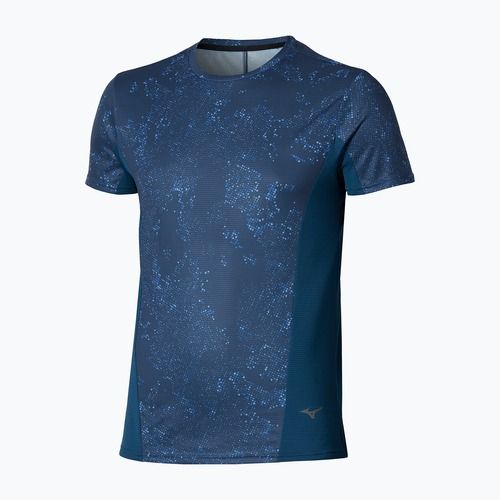 Maglia da running uomo  Mizuno Active DryAeroFlow Graphic estate blue