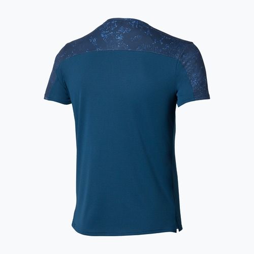 Maglia da running uomo  Mizuno Active DryAeroFlow Graphic estate blue