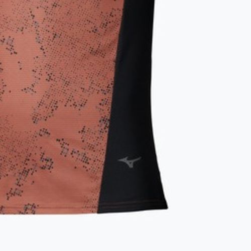 Maglia running uomo  Mizuno Active DryAeroFlow Graphic copper brown