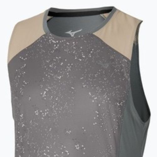 Canotta da running uomo Mizuno Active DryAeroFlow Graphic Tank Top lava smoke