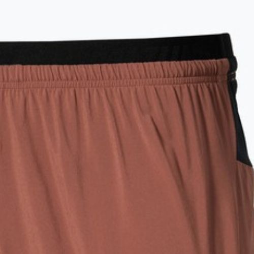 Pantaloncini running uomo Mizuno Active Alpha 2in1 5.5 copper brown