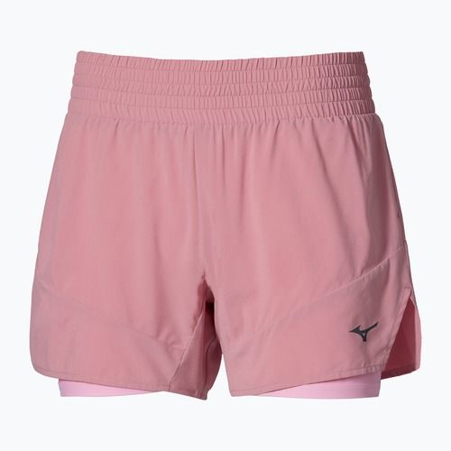 Pantaloncini da corsa donna Mizuno Active 2in1 4.5 rose elegance