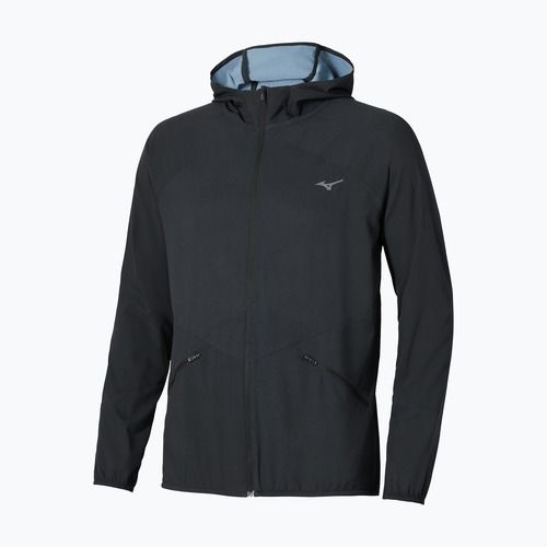 Giacca running uomo Mizuno Active Alpha Hooded black