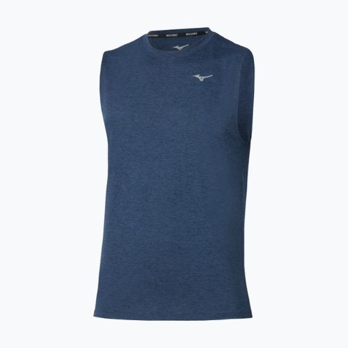 Maglia running uomo Mizuno Impulse Core Sleeveless estate blue