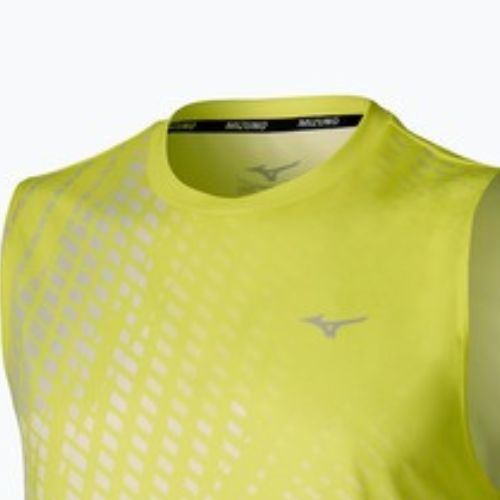 Maglia running da uomo Mizuno Core Graphic Sleeveless lightning yellow