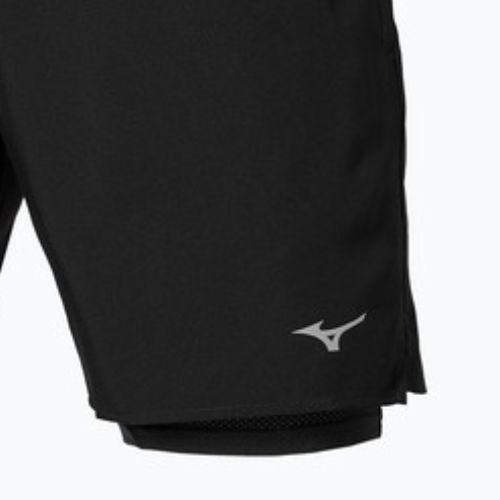 Pantaloncini da running uomo Mizuno Core 5.5 Inches 2in1 black