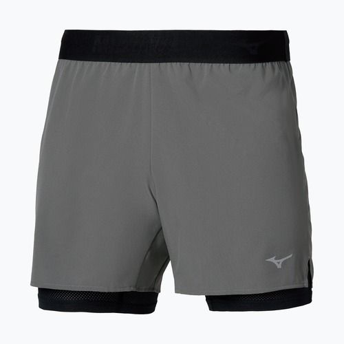 Pantaloncini running uomo Mizuno Core 5.5 Inches 2in1 lava smoke