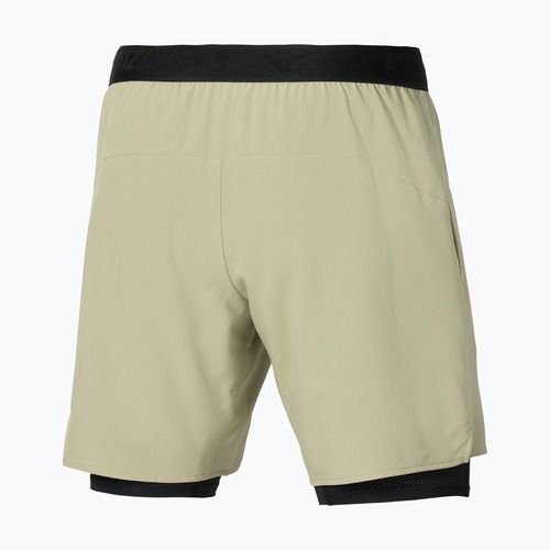 Pantaloncini da running uomo Mizuno Core 7.5 Inches 2in1 elm