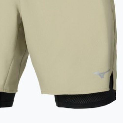 Pantaloncini da running uomo Mizuno Core 7.5 Inches 2in1 elm