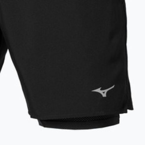 Pantaloncini running uomo Mizuno Core 7.5 Inches 2in1 black
