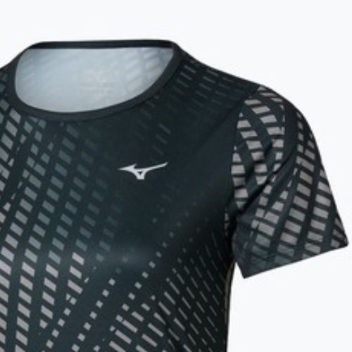 T-shirt running donna Mizuno Core Graphic Tee black/gray
