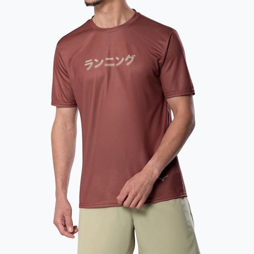 Maglietta da running da uomo Mizuno Core Graphic Tee copper brown