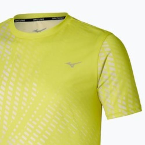 T-shirt running uomo Mizuno Core Graphic Tee lightning yellow