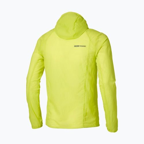 Giacca running uomo Mizuno Tech Light Hooded lightning yellow