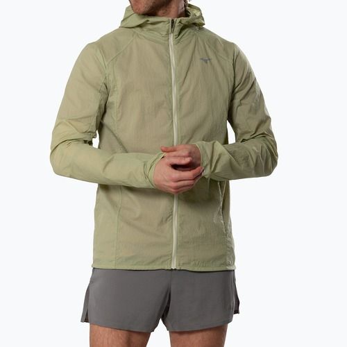 Giacca running uomo Mizuno Tech Light Hooded elm