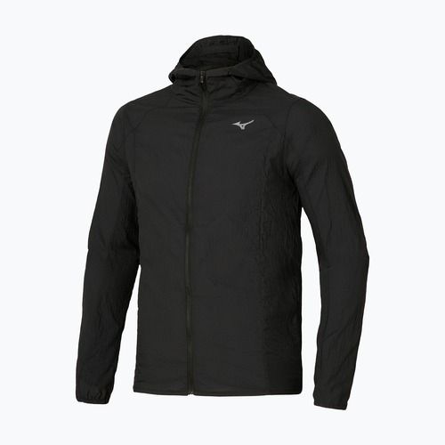 Giacca running uomo Mizuno Tech Light Hooded black